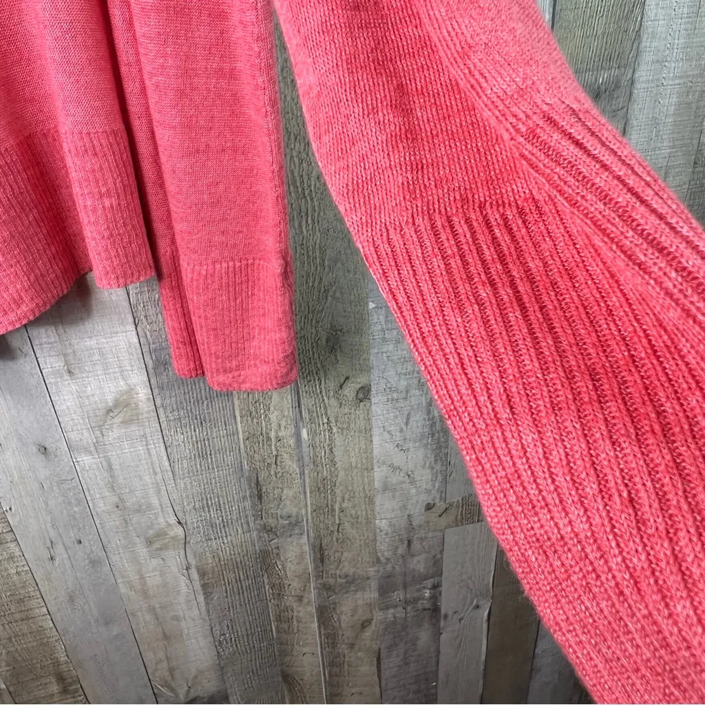 Eileen Fisher 1X 100% Linen Long Sleeve OpenFront Lightweight Cardigan w/Pockets - Image 4