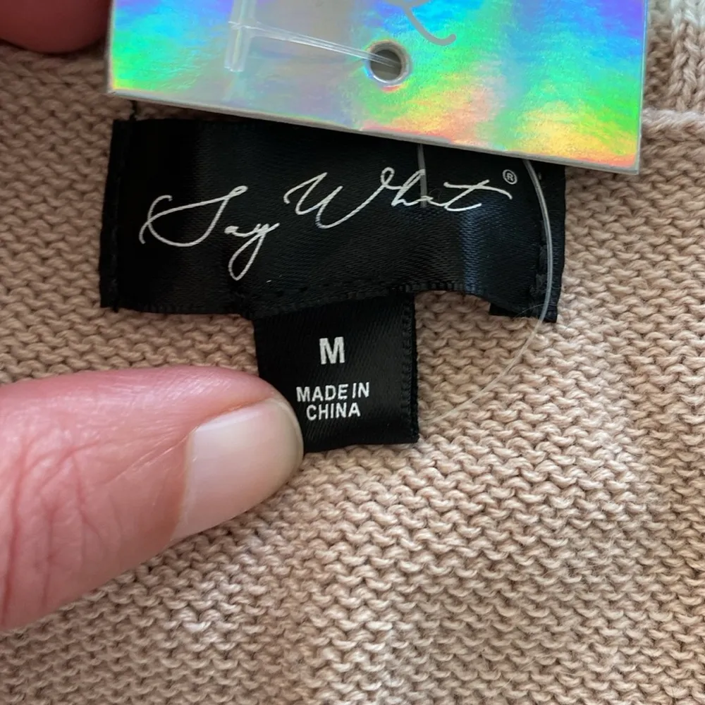 Y2k 2000s preppy Argyle academia sweater vest brown tan neutral medium new nwt - Image 6