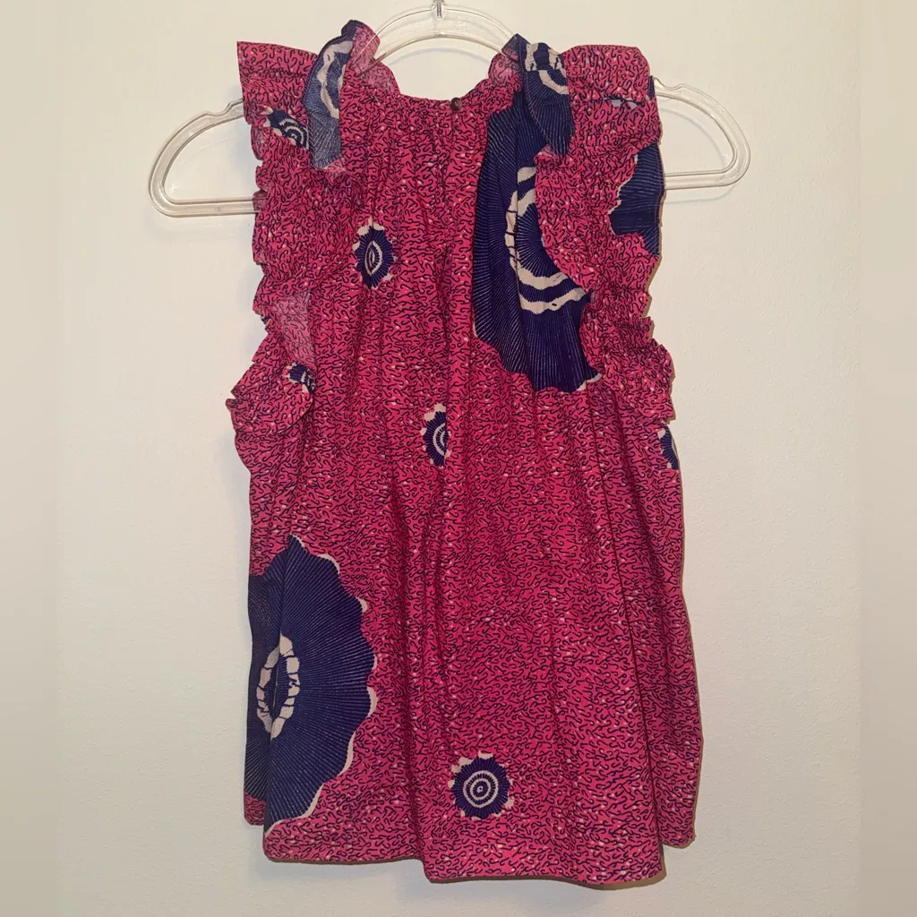 Ulla Johnson Tilda Top + Martime Shorts in Fuchsia 2 Piece Matching Set Size 2 - Image 7