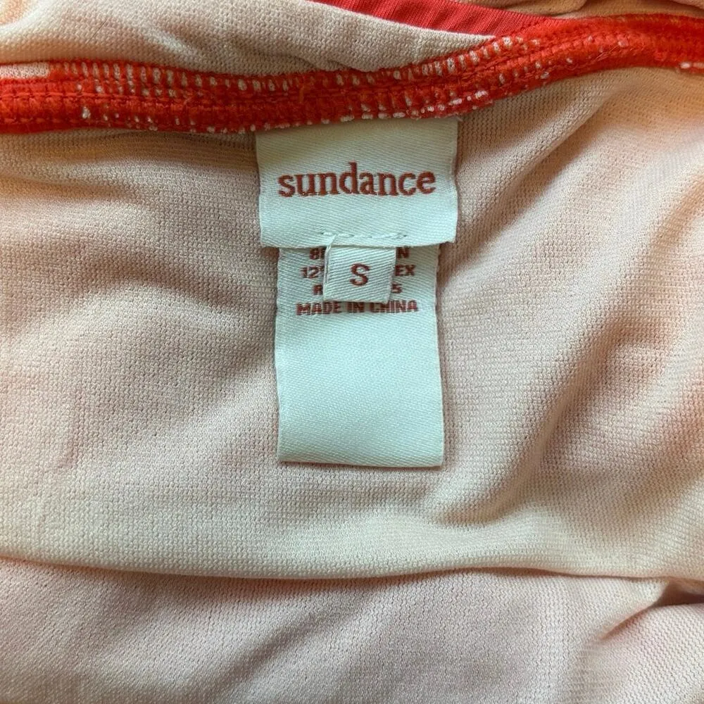 Sundance Size S Swimsuit Bathing Suit One Piece Orange Halter Neck Tassel Tie - Image 3