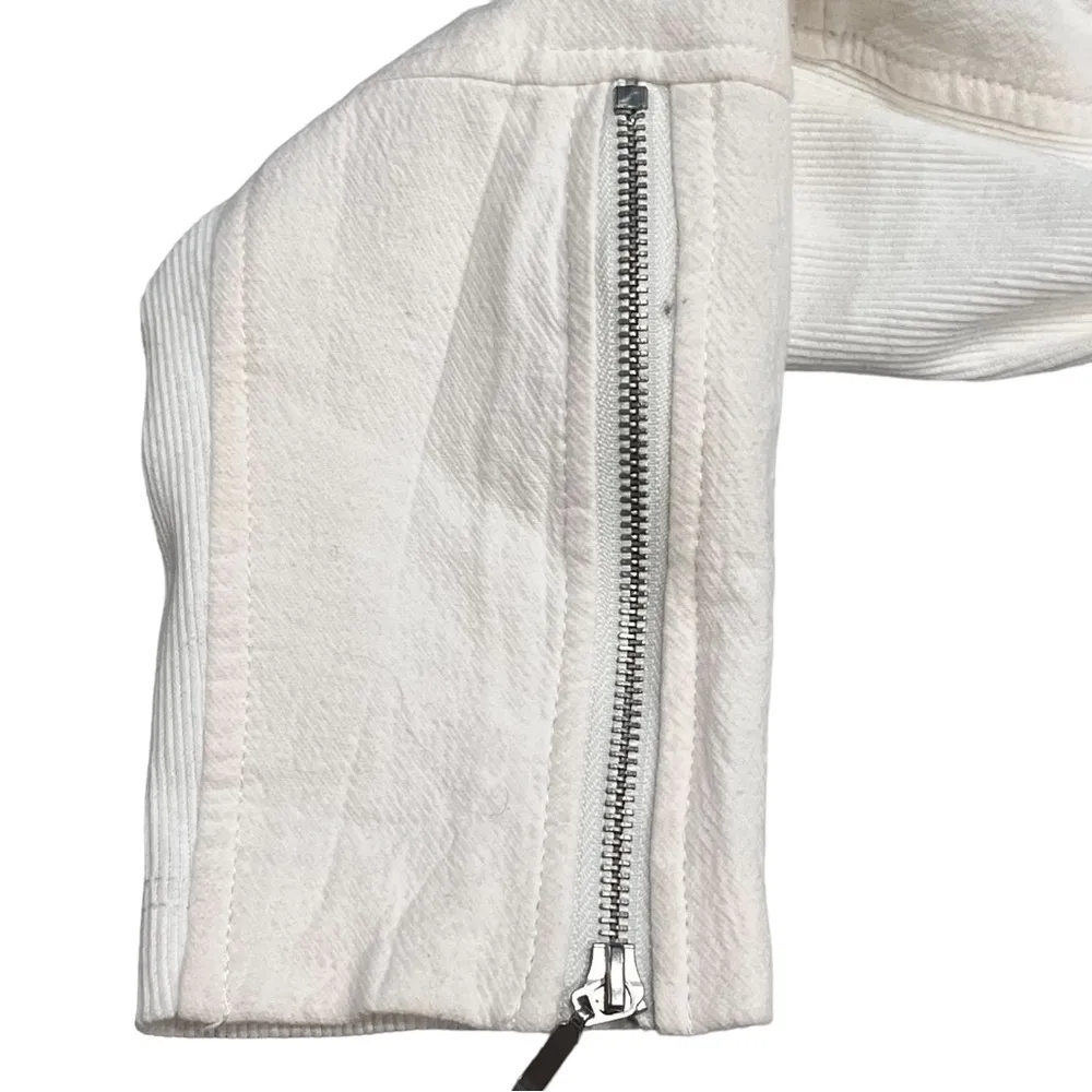 Blank NYC So Icy Cream Asymmetrical Moto Jacket - Image 10