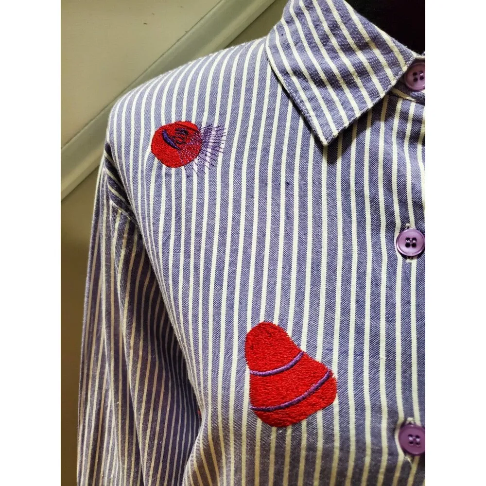 Vintage Willow Ridge Red Hat Society Embroidered Button - Image 4