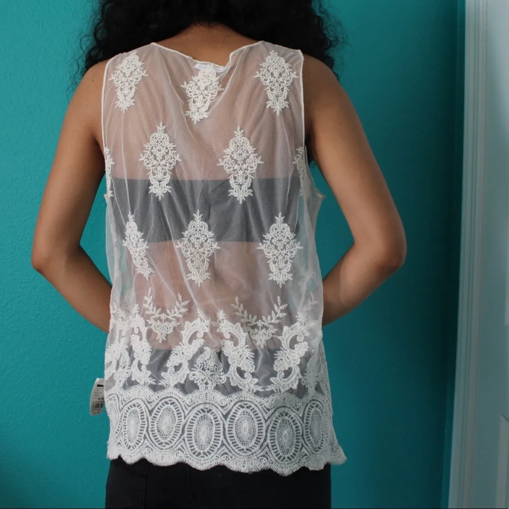 French Kiss lace tank top - Image 4