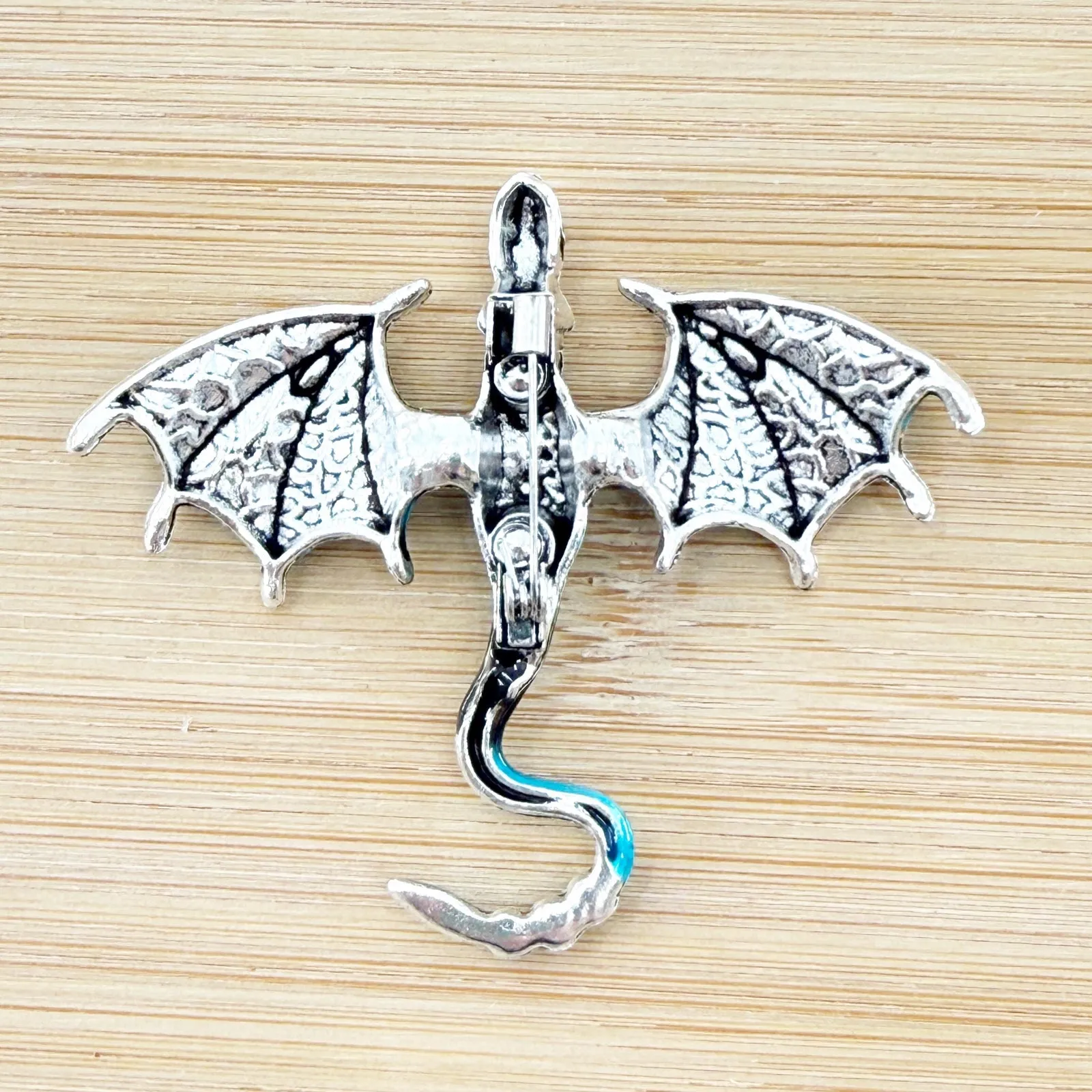 Blue Dragon Pin, Dragon Brooch, Dragon Enamel Pins, Dragon Age Pin - Image 4