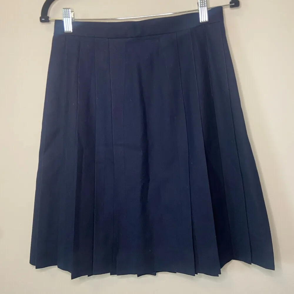 Talbots Blue Wool Tennis Skirt Sz 10 - Image 2