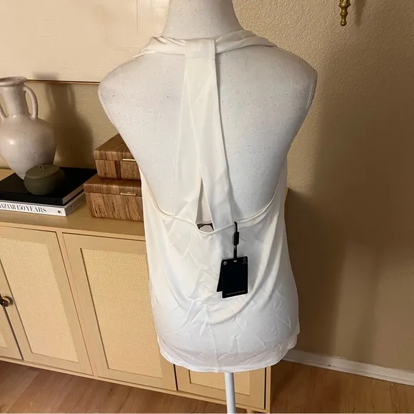 MASSIMO DUTTI NWT White‎ Sleeveless Top Size Medium - Image 2