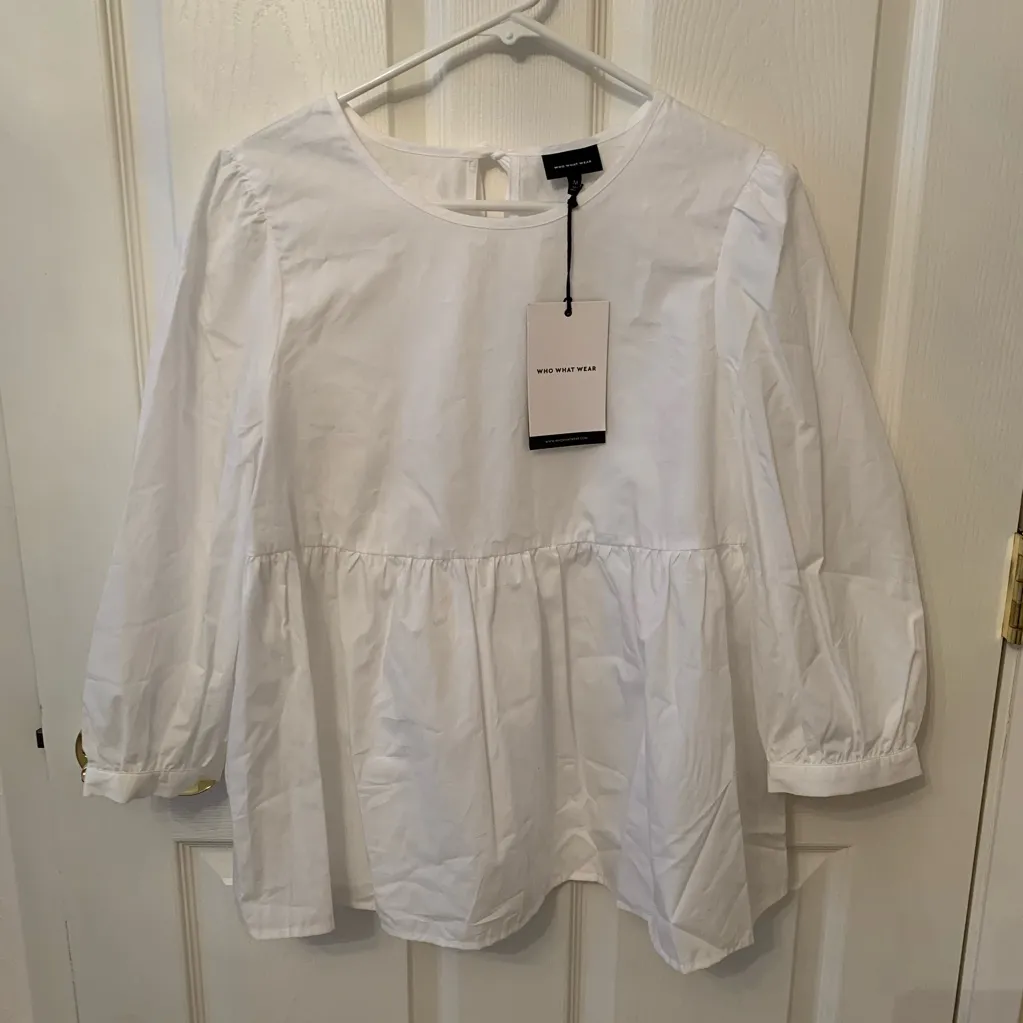 Who What Wear peplum blouse - Image 3