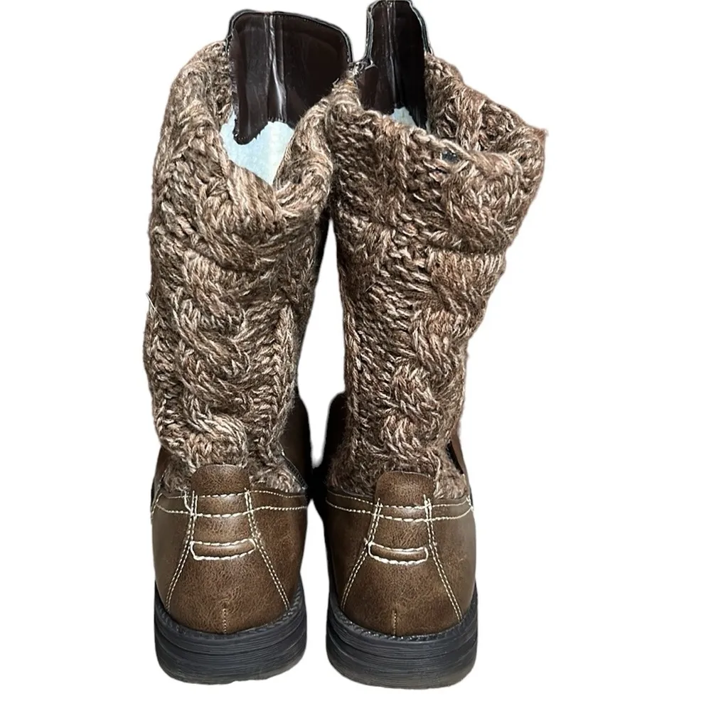 MUK LUKS Women's Stacy Boots Brown Size 10 - Image 6