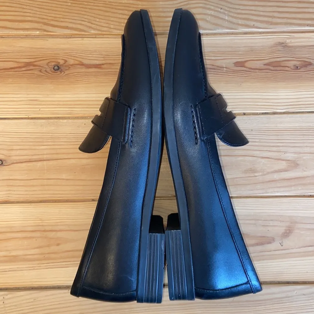 Black PINCH Classic Leather Penny Loafers Size 8.5M Preppy - Image 8