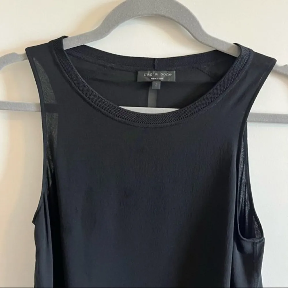 RAG & Bone Daria Layered Sleeveless Top, Caviar - Image 5