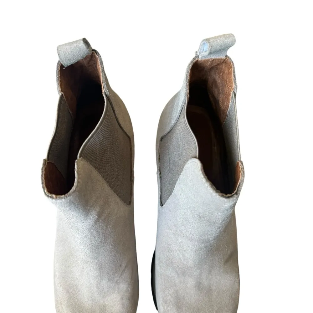 Jeffrey Campbell - Grey Suede Platform Boots Sz 7 - Image 4