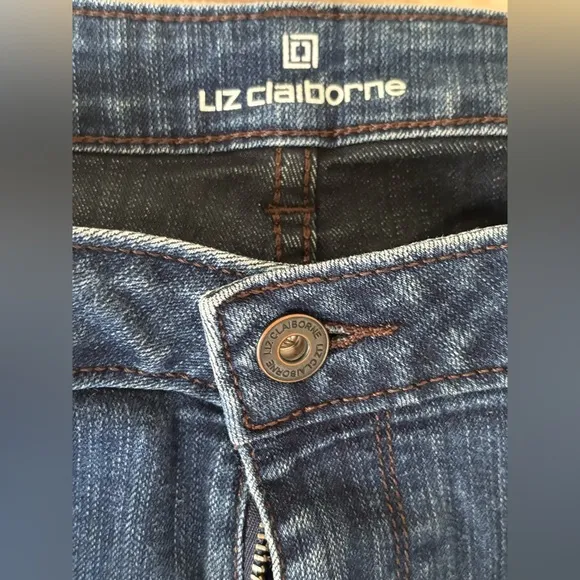 women’s dark blue jeans boot leg classic fit size 16 - Image 2