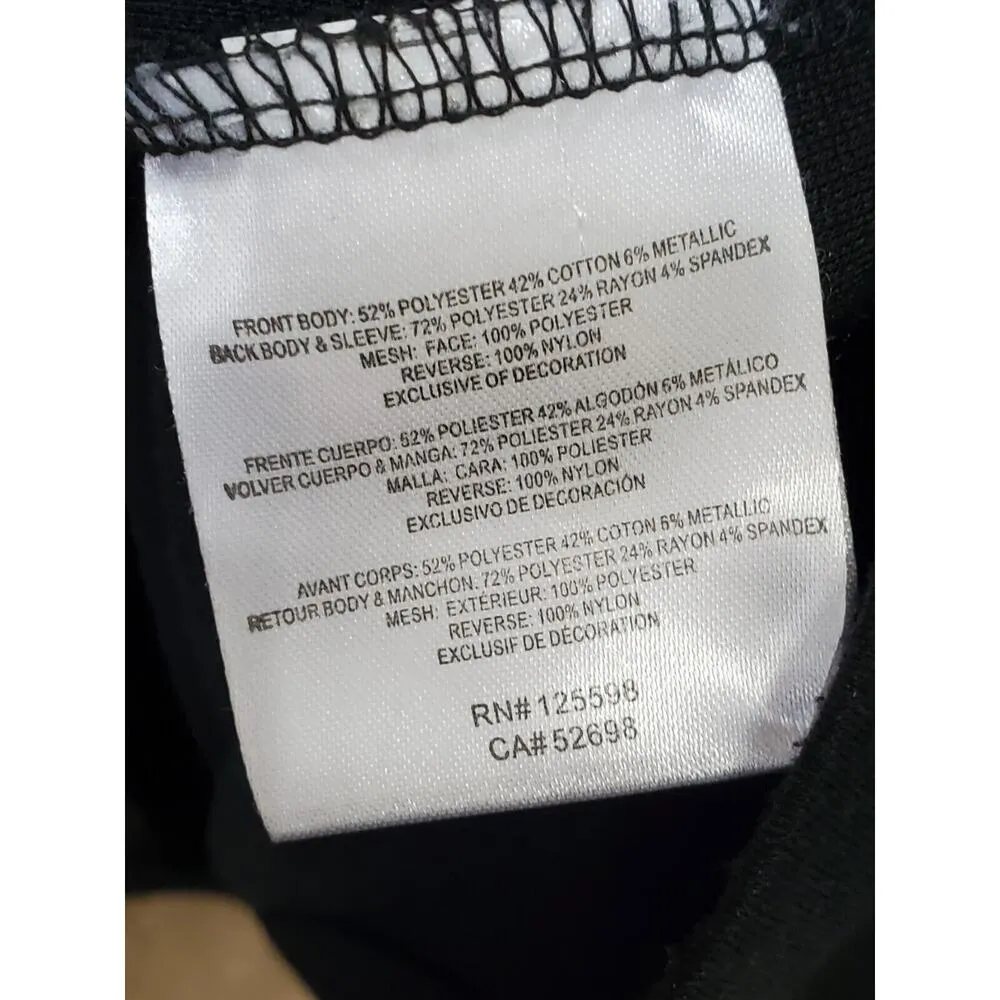 Adrienne Vittadini Womens Black Round Neck Short Sleeve Knee Length Dress Size 4 - Image 9