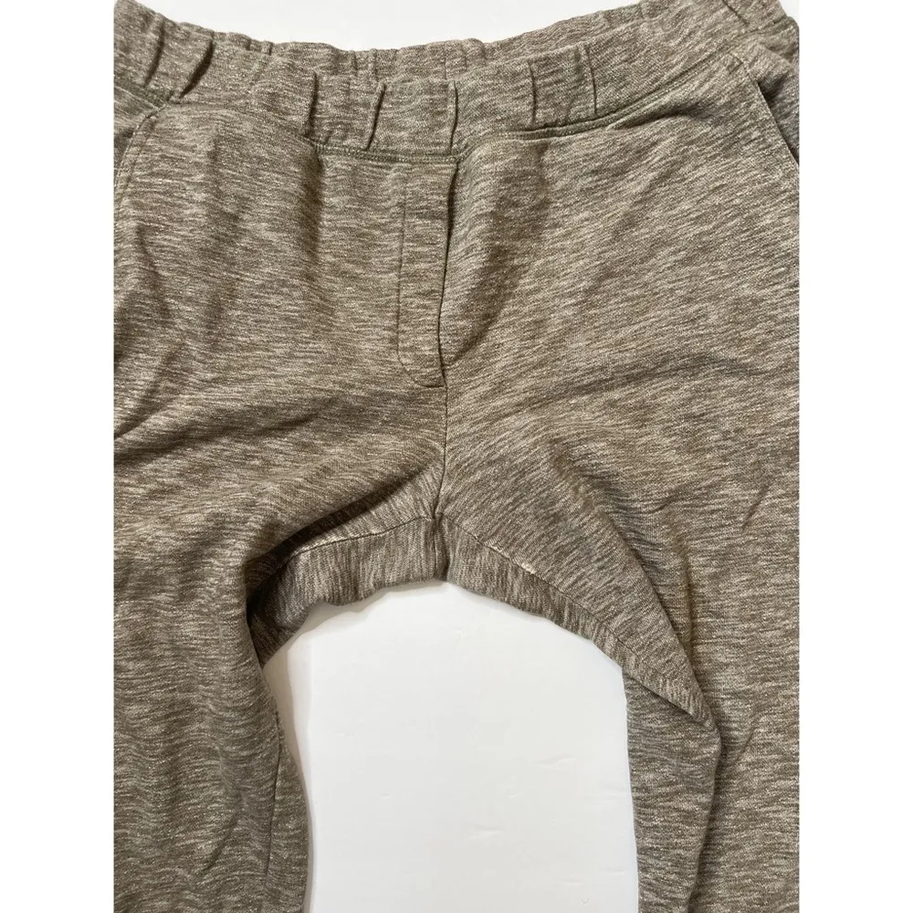 Olive Green Marled Joggers Sweatpants Sz L - Image 9