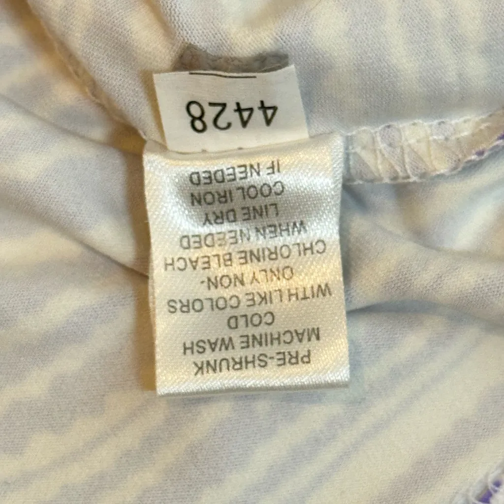 Lulu-B Purple White Swirl Sleeveless Resort Golf Dress Stretch Small - Image 8