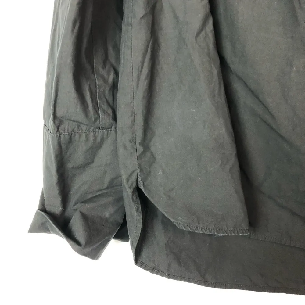 Zara Black Off the Shoulder Button Cuff Long Sleeve Blouse M - Image 4