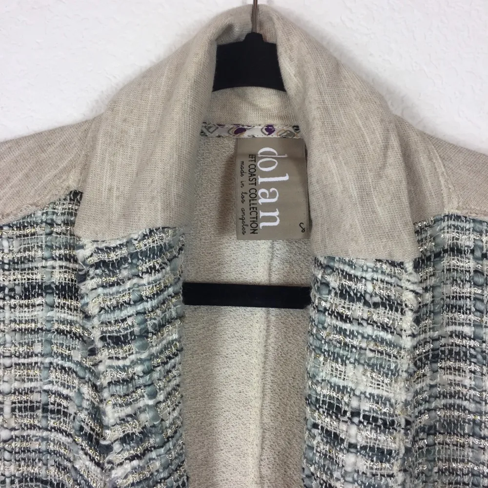 Anthropologie Dolan Left Coast Twinkled Tweed Open Dolman Sleeve Cardigan - Image 3
