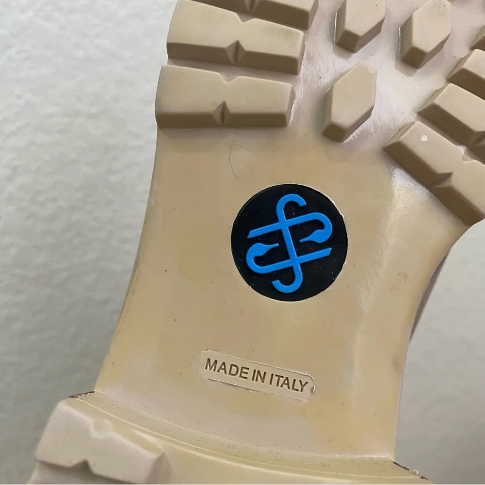 ROSS & SNOW “Emilina” Weatherproof Shearling Camo Moto Ankle Boots Size 6 - Image 9