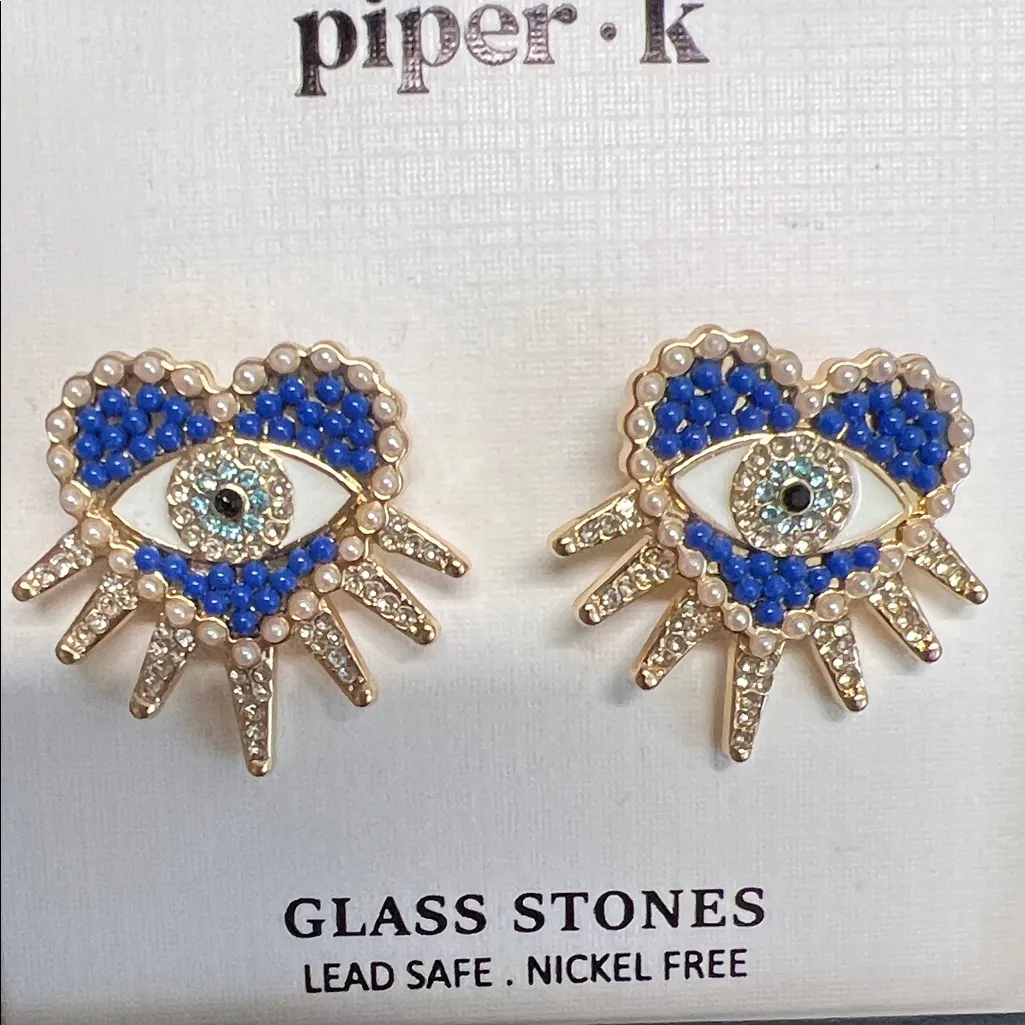 Piper K | Evil Eye Beaded Earrings - Image 7
