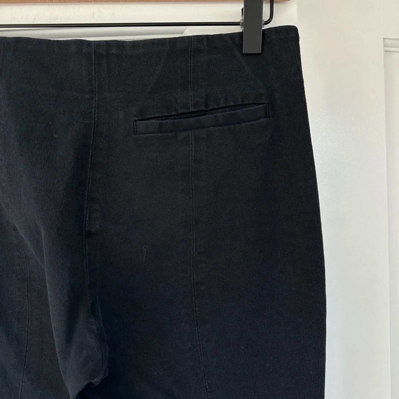 COS Womens Black Cropped‎ Straight Leg Pants Trousers Elastic Waist Casual - Image 9