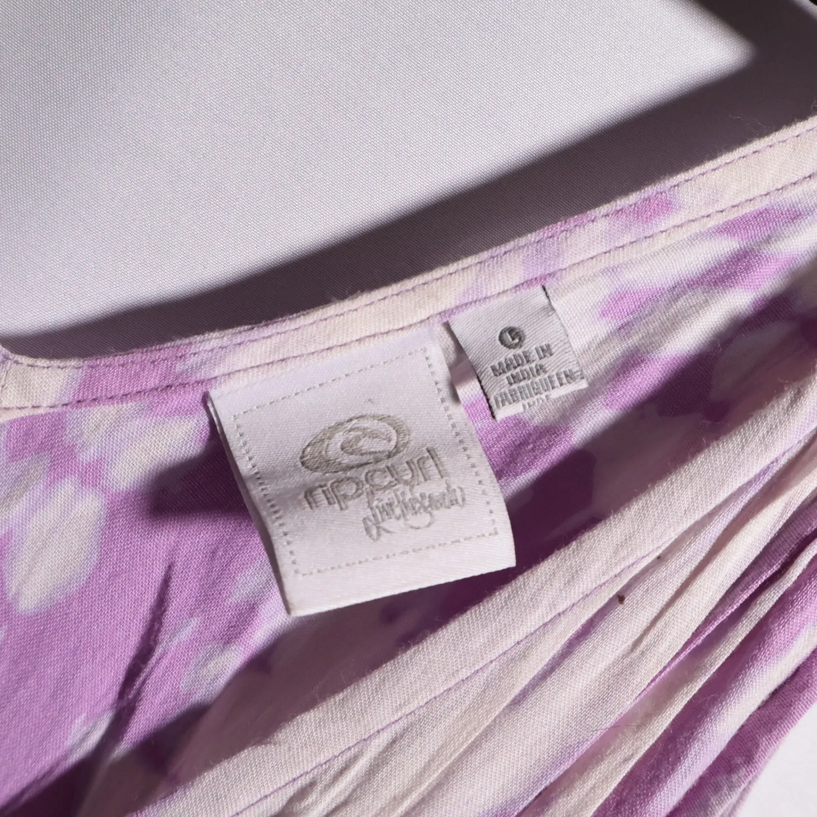 NWT Rip Curl Marina Tie Dye Dress Purple Beach Surf Coastal Festival Boho Y2K L - Image 3