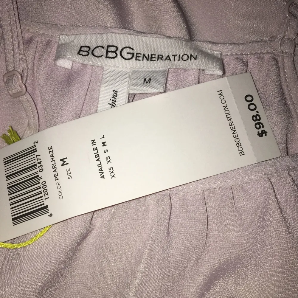 BCBGeneration Chiffon Peplum Midi Dress - Image 5