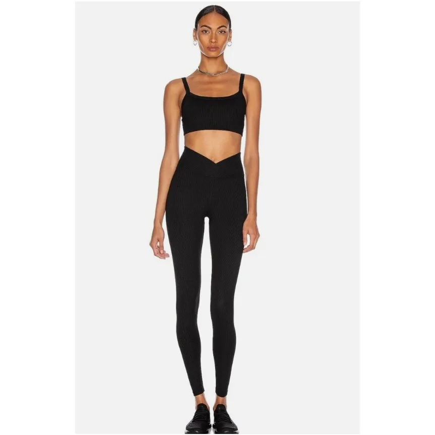 Year of Ours Ribbed 2.0 Bralette Women Small Black Pullover Active Athleisure - Image 4