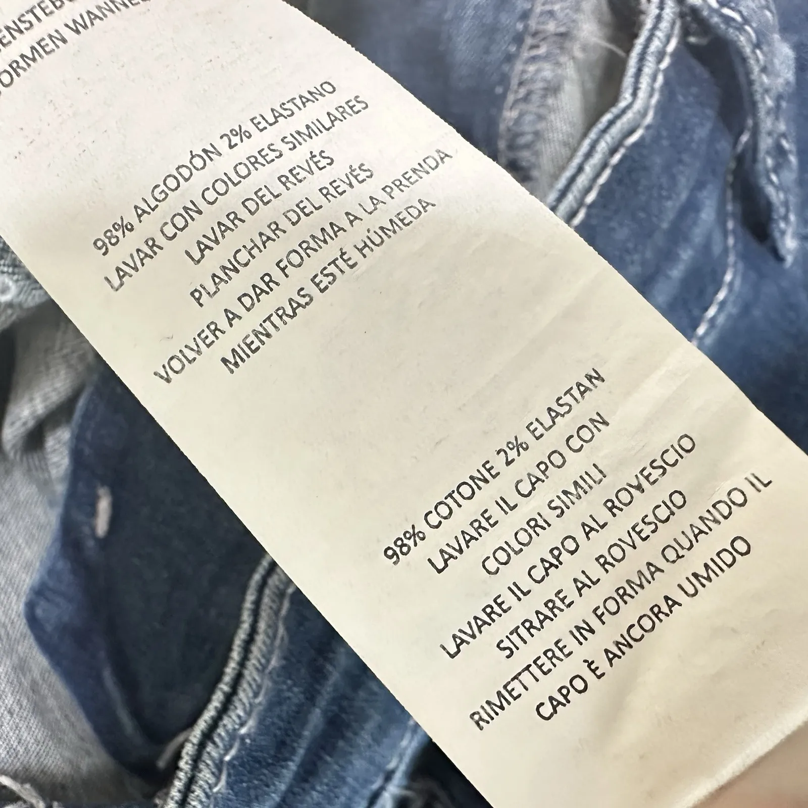 NASTY GAL High Waist Flare Star‎ Print Jeans Patriotic Western Size 8 Festival - Image 10