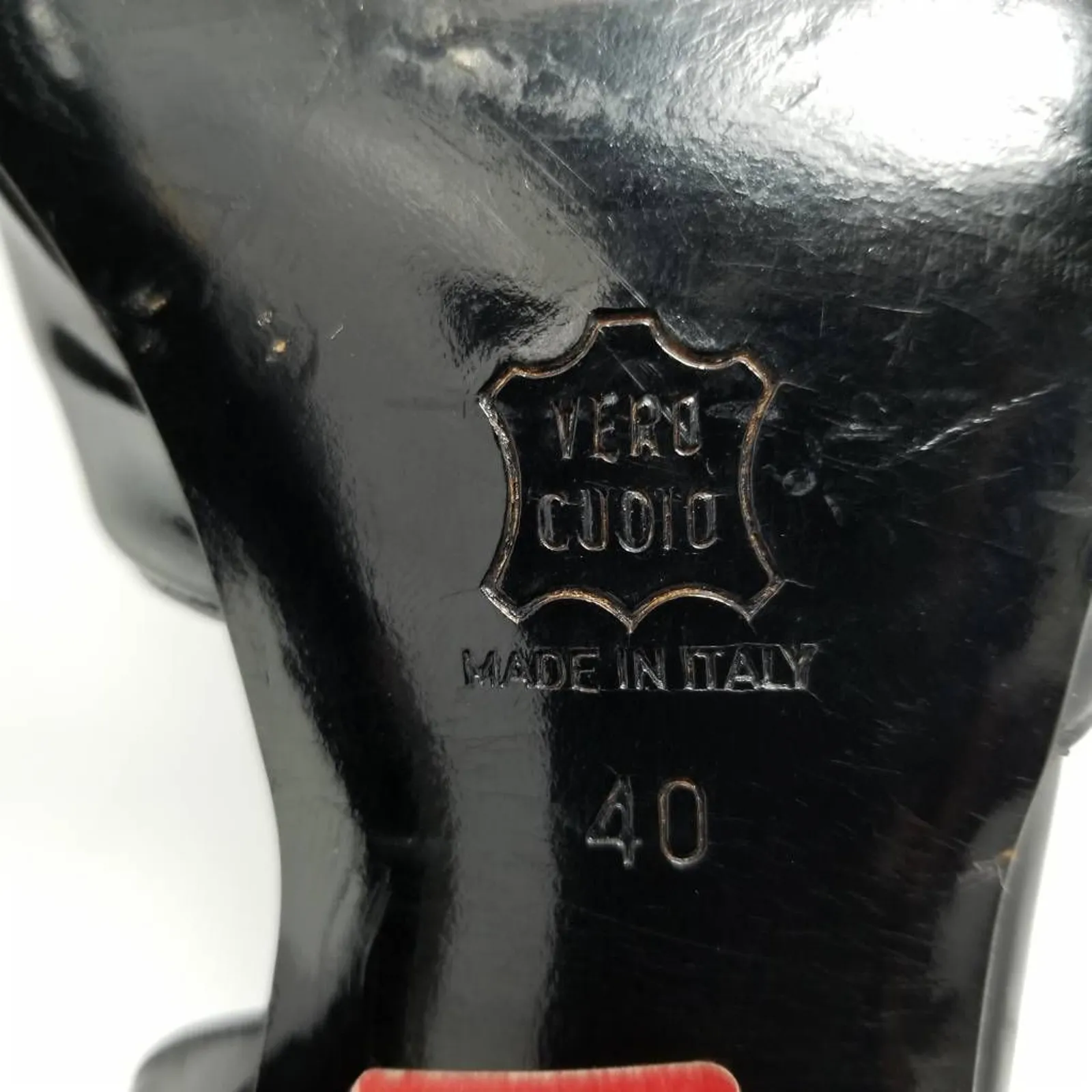 Roberto Maria Ristori Womens Dorsay Heel Shoes Black Slip On Italy EUR 40 US 9.5 - Image 10