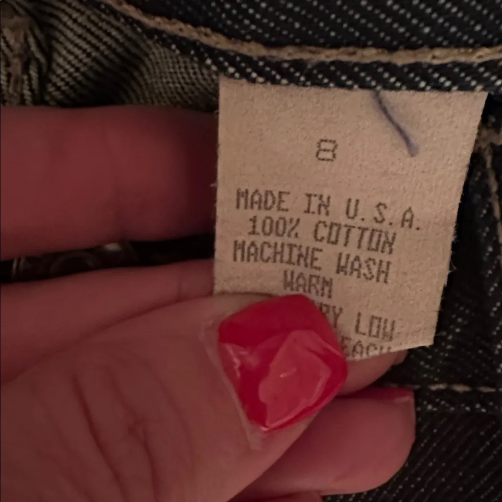 Marc Jacobs Dark Denim Flare Jeans size 8 - Image 4