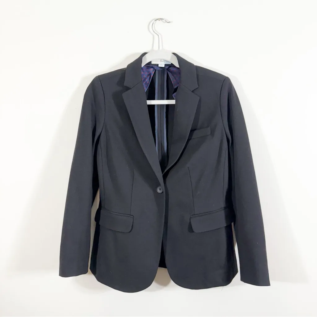 Boden Emilia Ponte Blazer Black Size 6 - Image 2