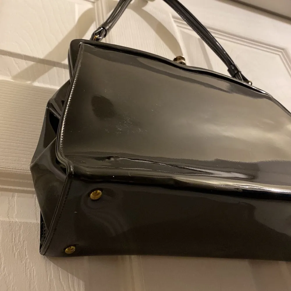 Vintage 1960’s Patent Black Theodor California Handbag - Image 3
