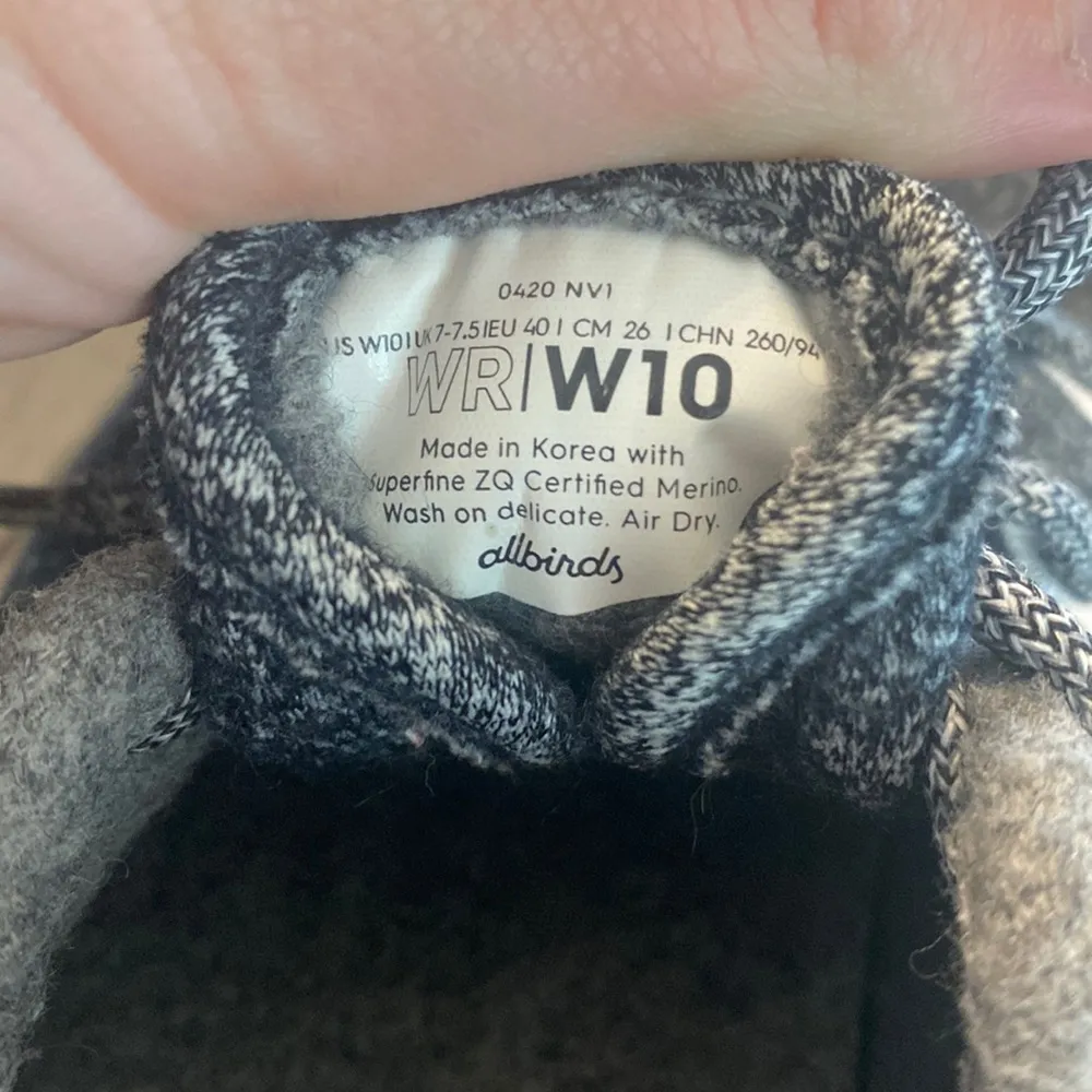 ALLBIRDS Gray Wool Runners women’s size US 10 - Image 7