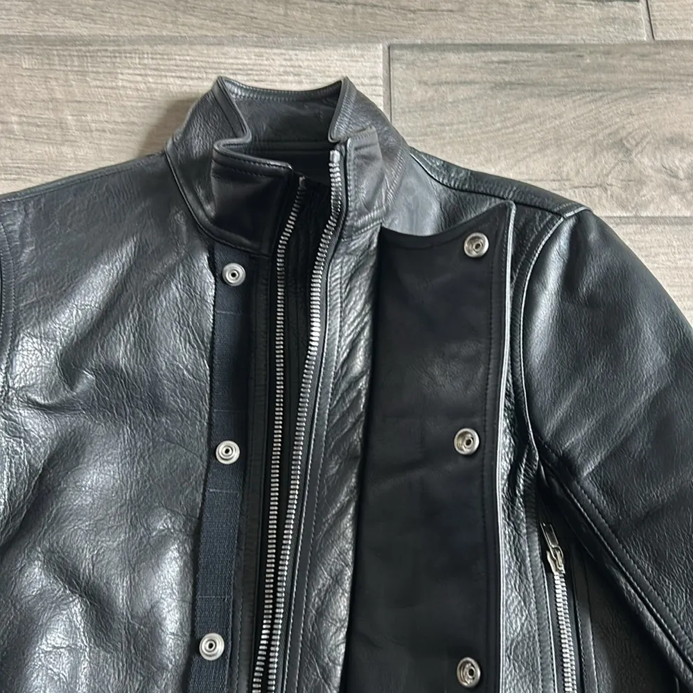 Rick Owens leather jacket Black Size undefined - Image 3