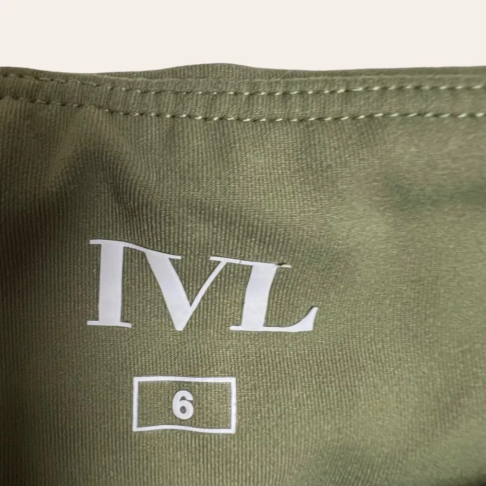 IVL Collective Green High Rise Workout Athletic Leggings Size 6 - Image 5