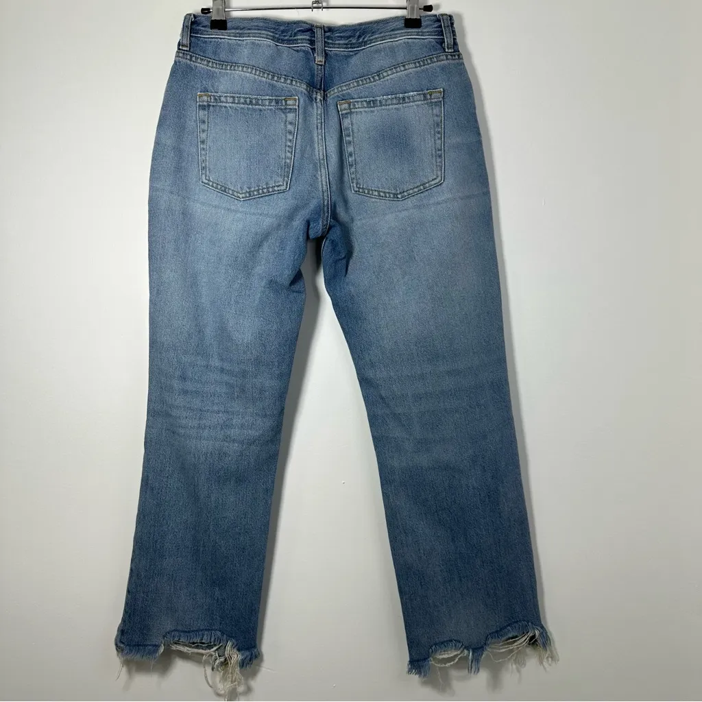 Free People We The Free Maggie Straight Jean Light Wash Size 27 - Image 3
