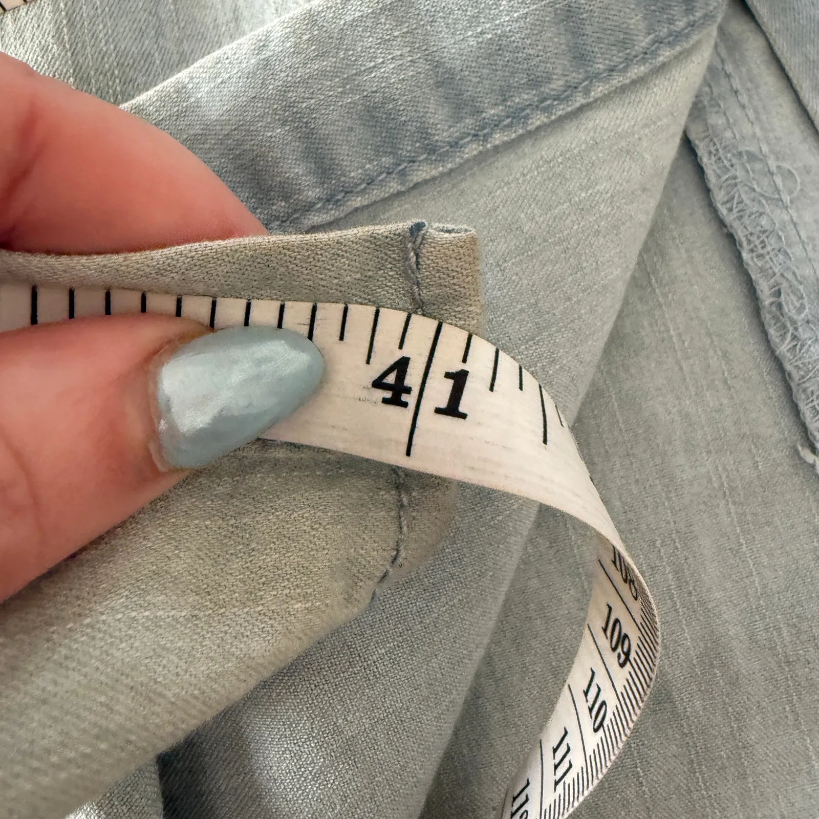 90s Vintage DENIMLAND Floral Embroidered Maxi Button Front Jean Skirt Medium Blue - Image 9