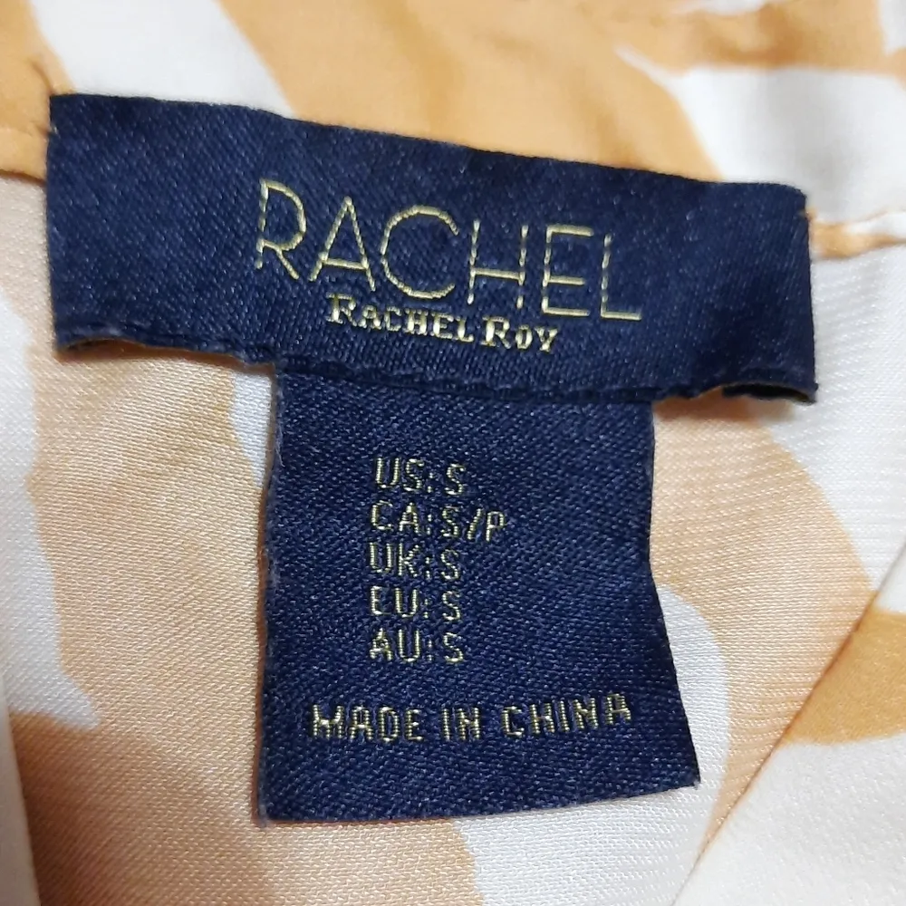 Rachel Rachel Roy Blouse Small Yellow - Image 4