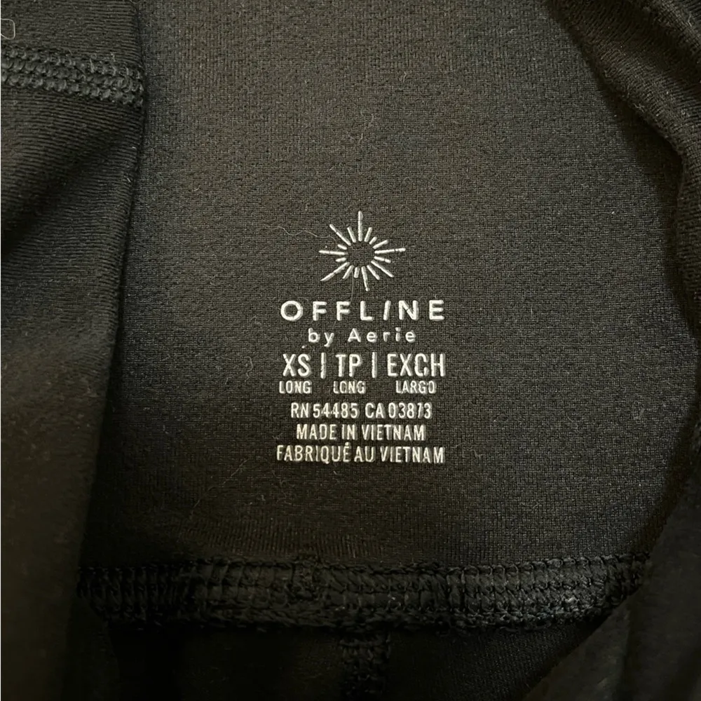 Offline by Aerie high rise black leggings women’s size XS Long - Image 4