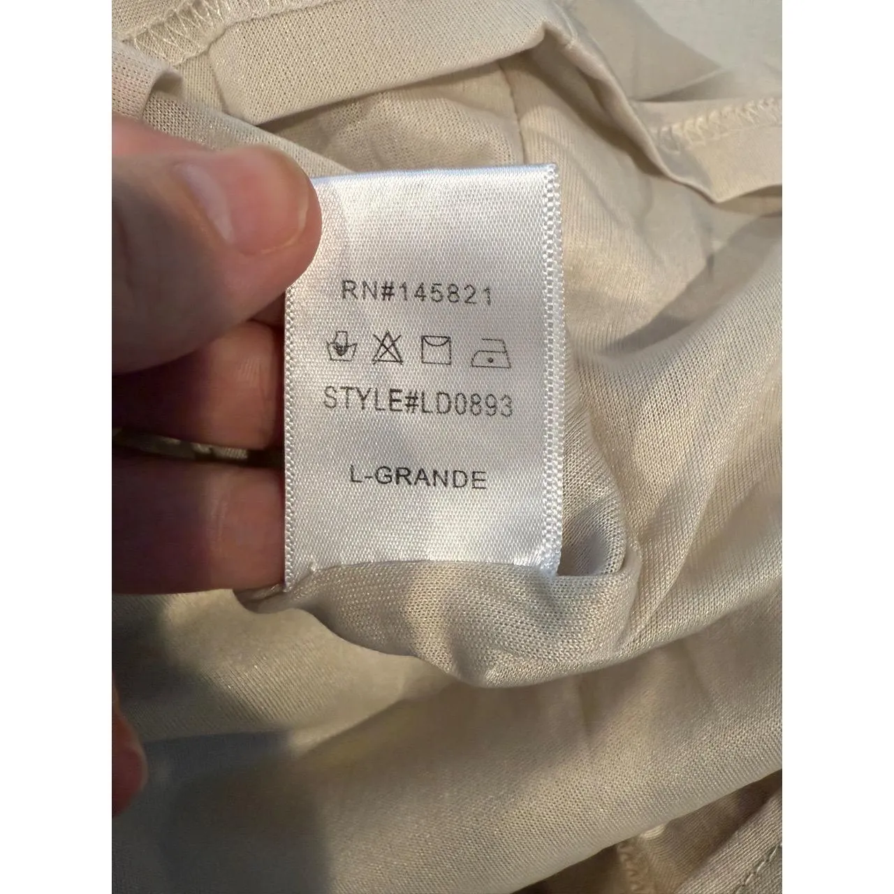 Listicle Tan Dress Women’s Size Large Sleeveless‎ Tiered Pockets Romantic - Image 5