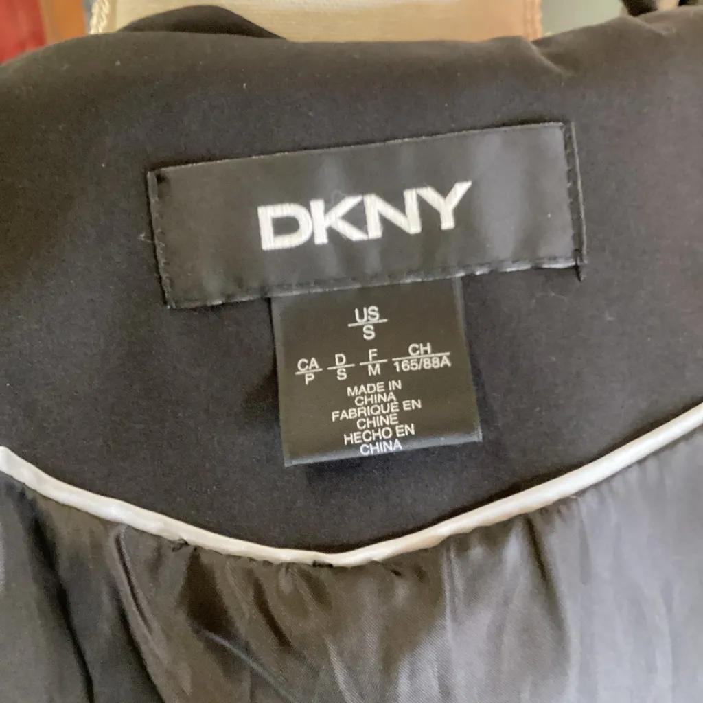 Donna Karan DKNY Black Trench Coat with‎ Hood - Image 6