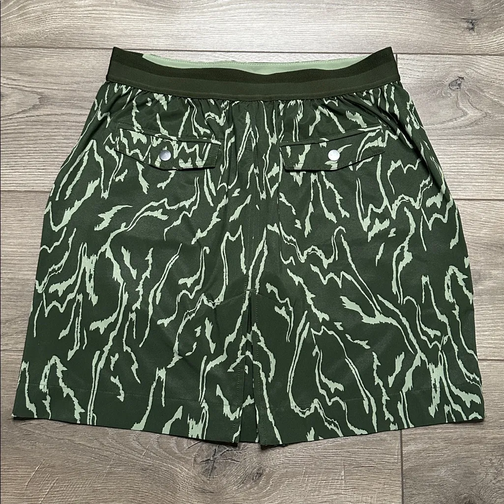 Athleta Vienna Cargo High Rise Skirt Skort Voyage Eucalyptus Olive Green Size 8 - Image 3