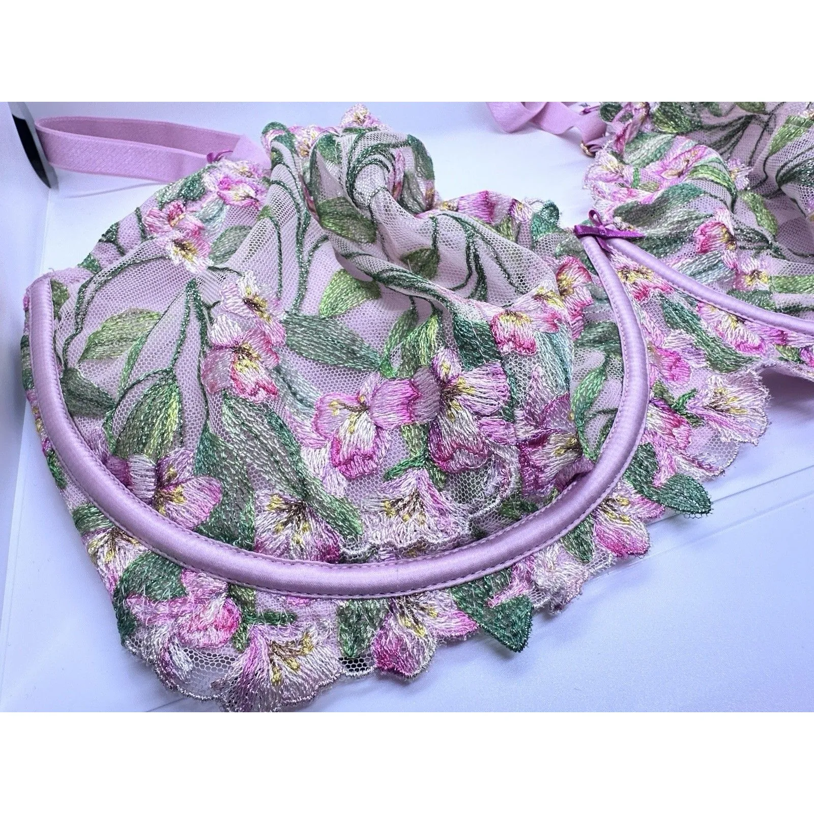 Victoria's Secret Dream Angels Push-Up Bra 38G *Lily Embroidery* NEW! - Image 5