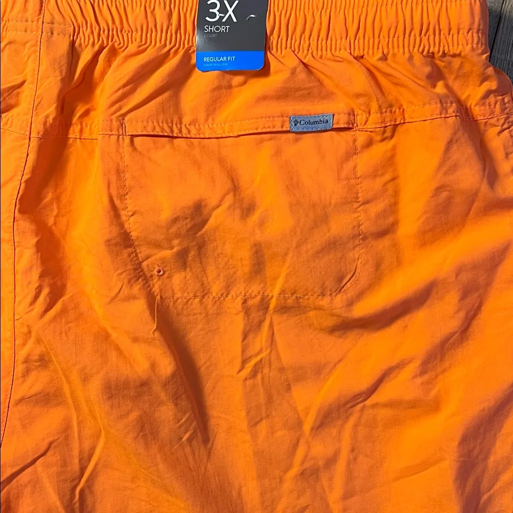 Columbia Women's Sandy River Court Regular Fit Athletic Orange Shorts 3X NWT - Image 7