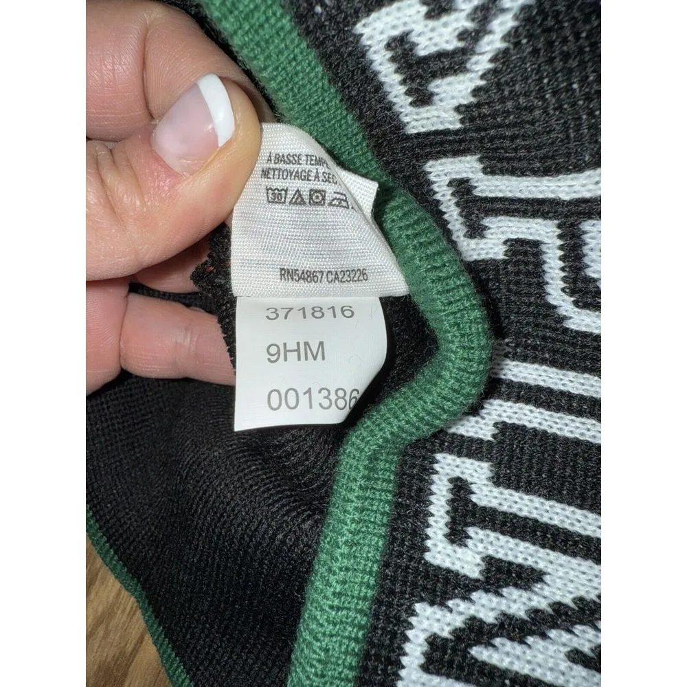 PINK Victoria's Secret Black Logo ONE SIZE Winter Ski Stocking Pom Pom‎ Hat VS - Image 4