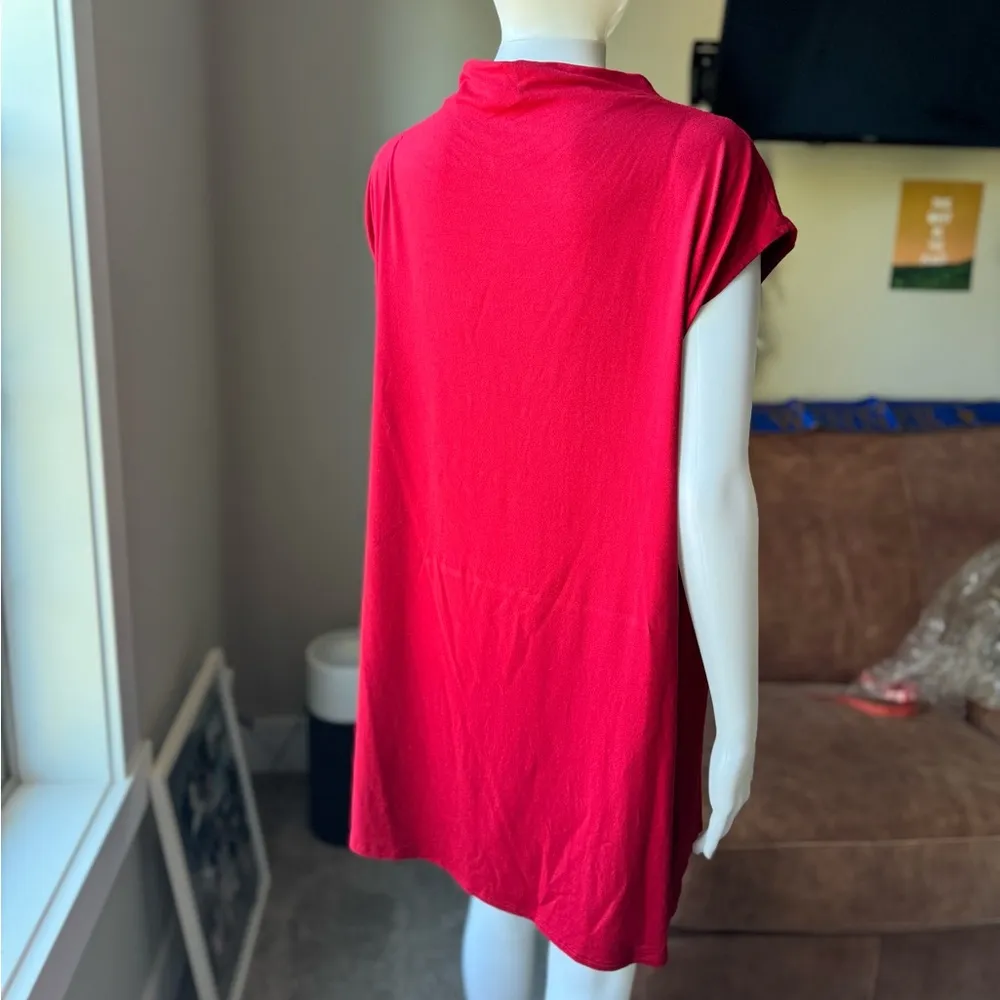 Eileen Fisher Red Shift Dress - Image 2