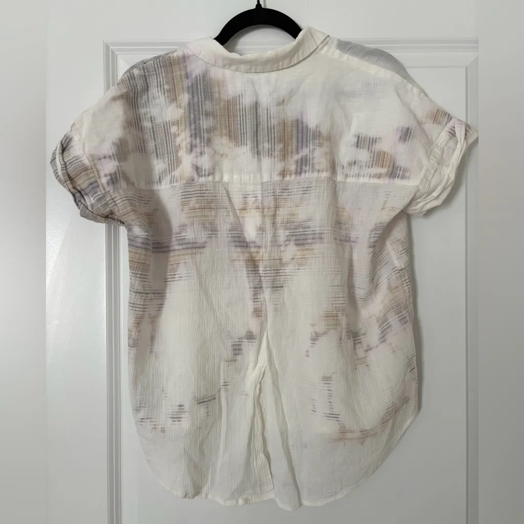 Madewell Tie‎ Dye Lightspun Gauze Beachside Shirt - Image 3