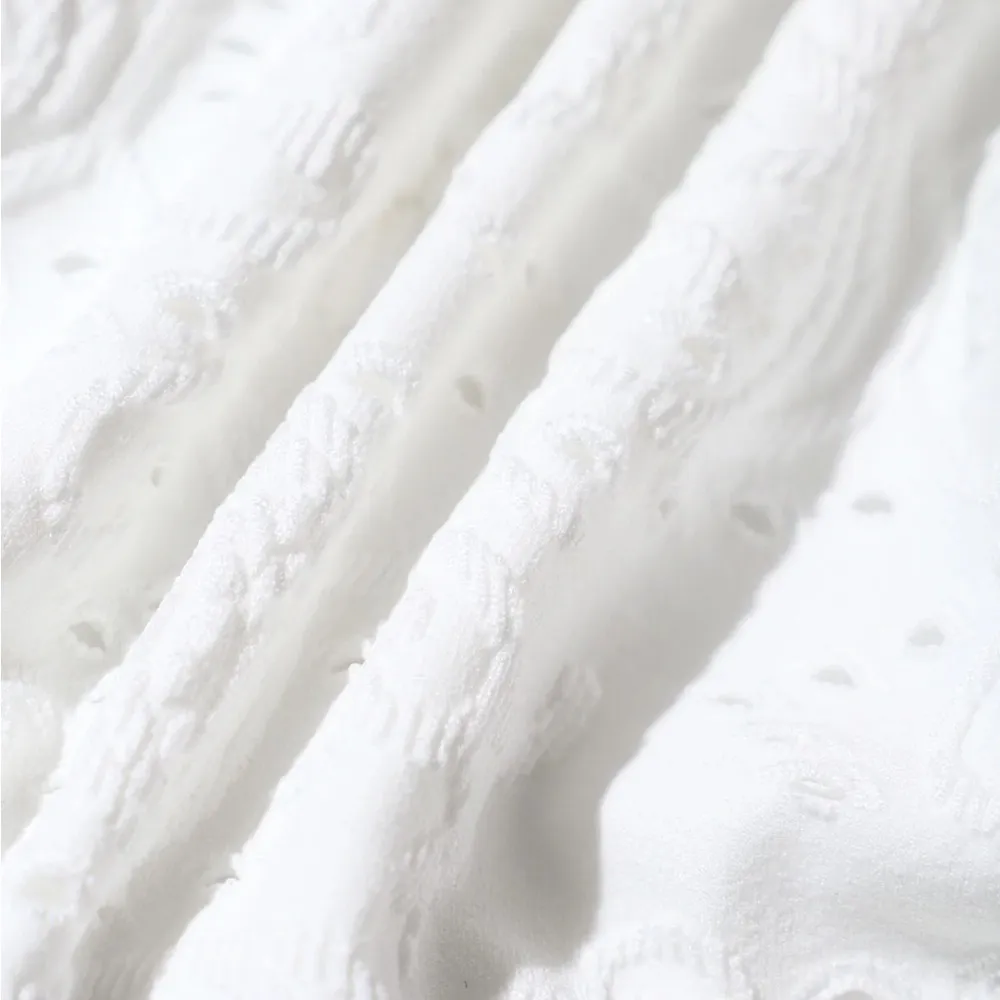 Berlook Textured Twist Bralette Bikini SET 71 White - Image 12