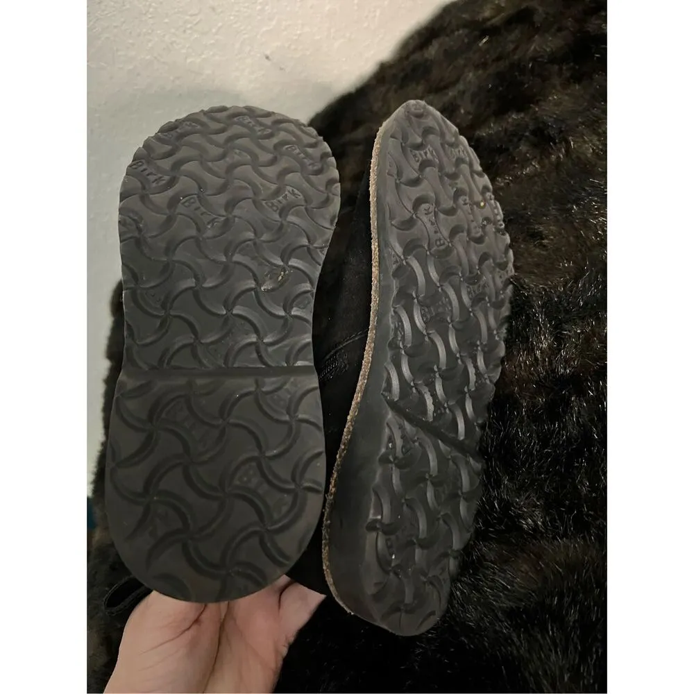 Birkenstock Women’s 37 6.5 Narrow Melrose Black Suede Ankle Boots new - Image 4