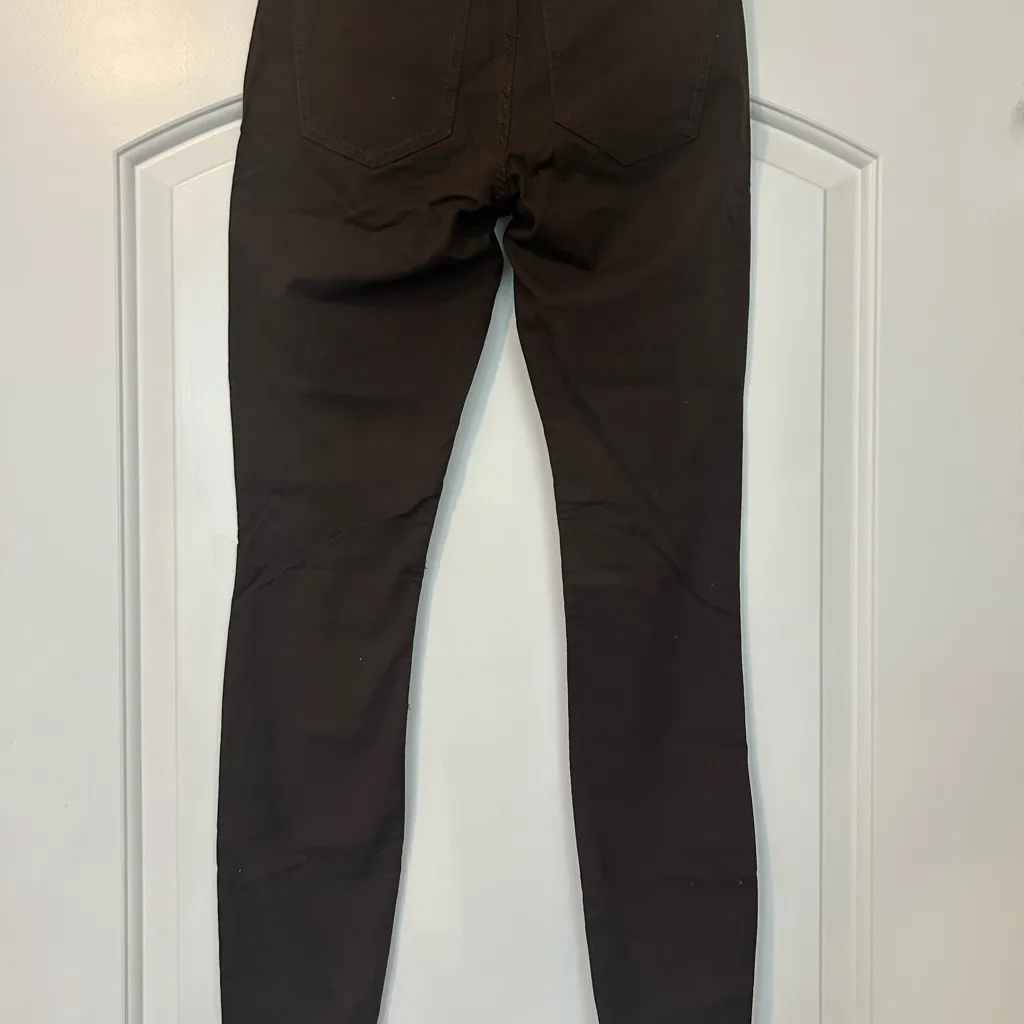 Toad & Co Organic Cotton Earthworks 5 Pocket Skinny Pant in Barnwood Brown Size 0 - Image 5